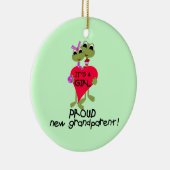 Frog Trots Grootouder van Meisje Gifts Keramisch Ornament (Rechts)