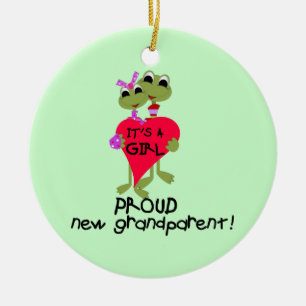 Frog Trots Grootouder van Meisje Gifts Keramisch Ornament