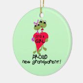 Frog Trots Grootouder van Meisje Gifts Keramisch Ornament (Links)