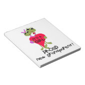 Frog Trots Grootouder van Meisje Gifts Notitieblok (Schuin)