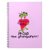 Frog Trots Grootouder van Meisje Gifts Notitieboek (Voorkant)