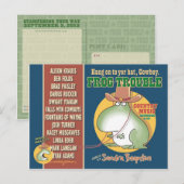 FROG TROUBLE DOOR Sandra Boynton briefkaart (Voorkant / Achterkant)