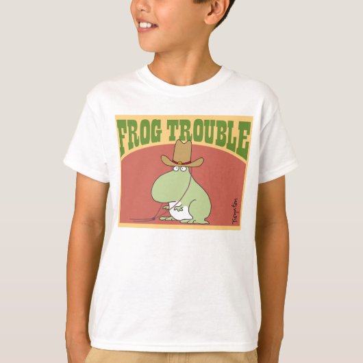 FROG TROUBLE, Sandra Boynton Official Apparel T-shirt (Voorkant)
