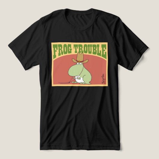 FROG TROUBLE, Sandra Boynton Official Apparel Tri-Blend Shirt (Design voorkant)