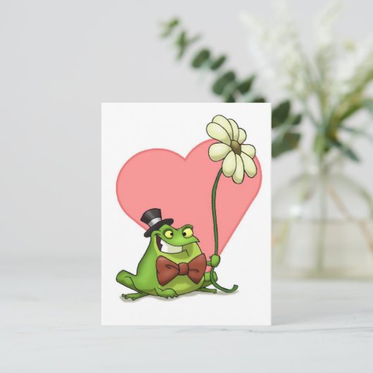 Frog Valentijn Briefkaart (Staand voorkant)