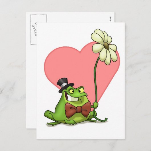 Frog Valentijn Briefkaart (Voorkant / Achterkant)
