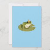 Frog verjaardagsfeestje hop op naar het feest! kaart (Achterkant)