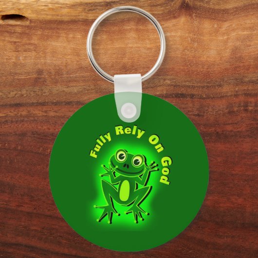 FROG Vertrouw volledig op God Sleutelhanger (Achterkant)
