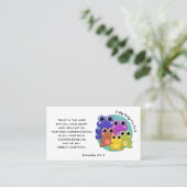 FROG vertrouwen volledig op God Christelijk Visitekaartje (Staand voorkant)