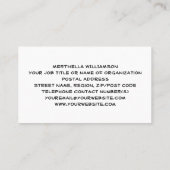 FROG vertrouwen volledig op God Christelijk Visitekaartje (Achterkant)