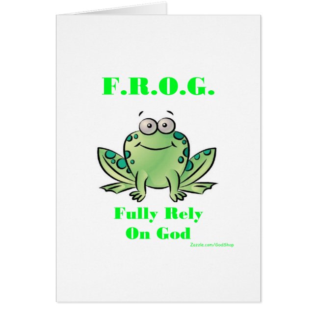 FROG (volledig vertrouwen op God) (Voorkant)