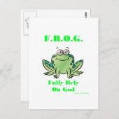 FROG (volledig vertrouwen op God) Briefkaart (Voorkant / Achterkant)