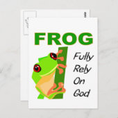 FROG, volledig vertrouwen op God Briefkaart (Voorkant / Achterkant)