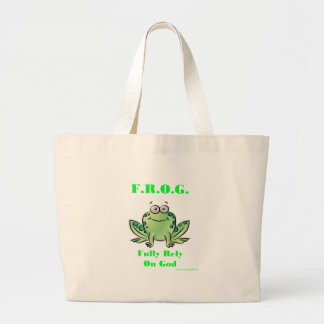 FROG (volledig vertrouwen op God) Grote Tote Bag