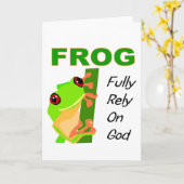 FROG, volledig vertrouwen op God Kaart (Gele Bloem)