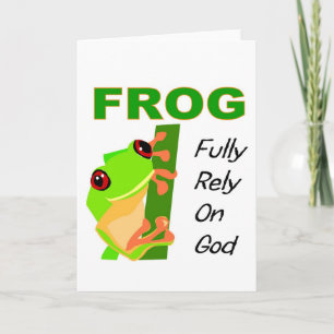 FROG, volledig vertrouwen op God Kaart