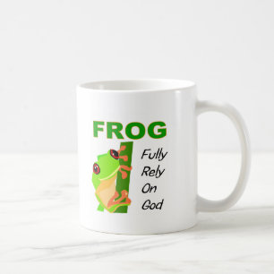 FROG, volledig vertrouwen op God Koffiemok