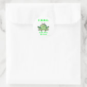 FROG (volledig vertrouwen op God) Ronde Sticker (Tas)