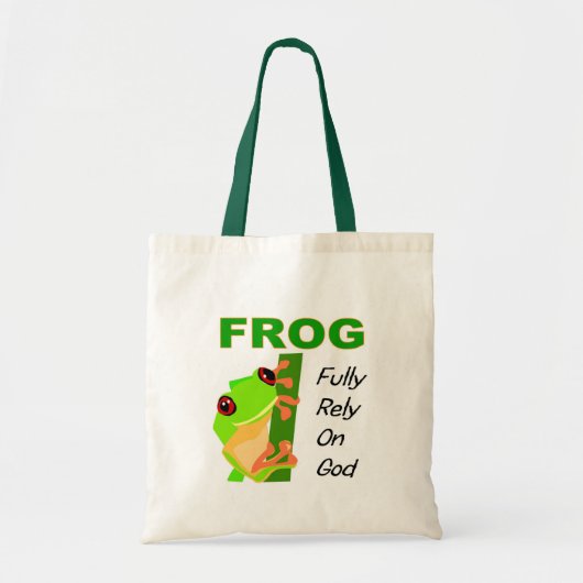 FROG, volledig vertrouwen op God Tote Bag (Voorkant)