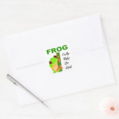 FROG, volledig vertrouwen op God Vierkante Sticker (Envelop)