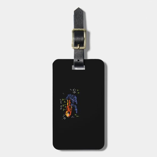 Frog Who Loves You Simple Classic Style Bagagelabel (Voorkant verticaal)