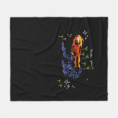 Frog Who Loves You Simple Classic Style Fleece Deken (Voorkant (Horizontaal))