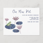 Frog Wijziging van adres Aankondiging Briefkaart (Voorkant)