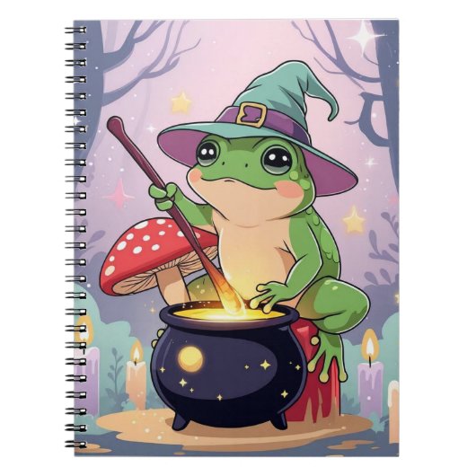 Frog Witch Journal – Kawaii Potion Frog  Notitieboek (Voorkant)