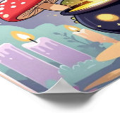 Frog Witch Poster – Kawaii Potion Frog Wall Art (Hoek)