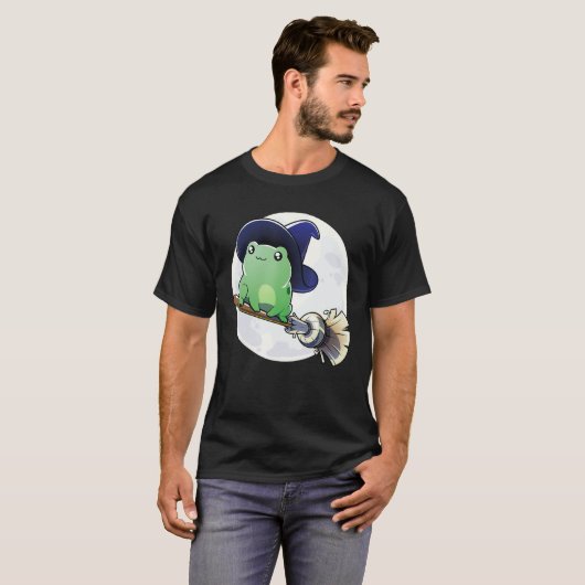 Frog Witch Shirt - Grappige Toad Witch Halloween K (Voorkant volledig)