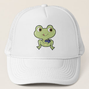 Frog with Cup Trucker Pet