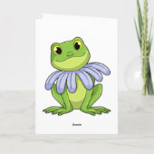 Frog with Daisy Kaart (Achterkant)