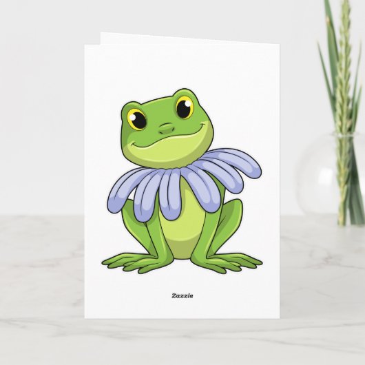 Frog with Daisy Kaart (Achterkant)