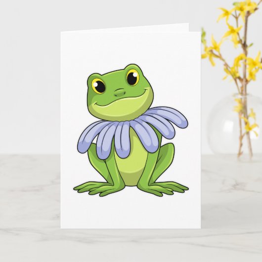 Frog with Daisy Kaart (Gele Bloem)