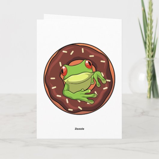 Frog with Donut Kaart (Achterkant)