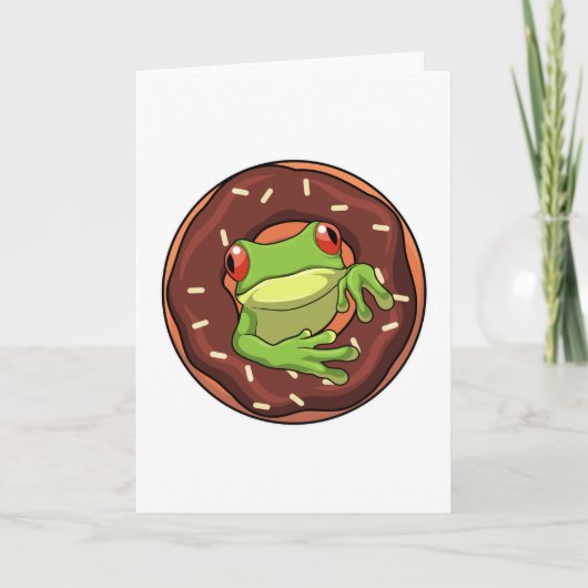 Frog with Donut Kaart (Voorkant)