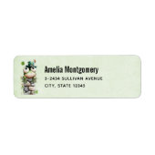 Frog with Green Hat and Shamrock Cute - Address Etiket (Voorkant)