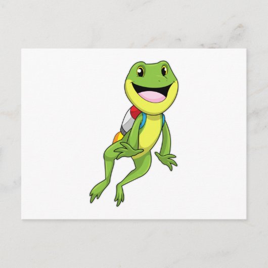 Frog with Jetpack Briefkaart (Voorkant)