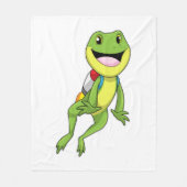 Frog with Jetpack Fleece Deken (Voorkant)