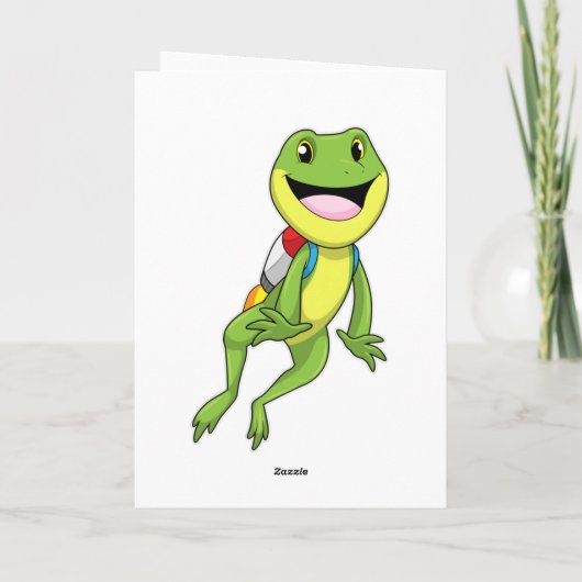 Frog with Jetpack Kaart (Achterkant)