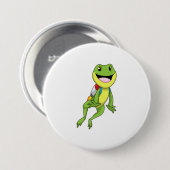 Frog with Jetpack Ronde Button 7,6 Cm (Voorkant /achterkant)