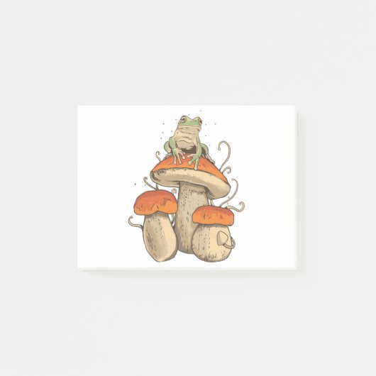 Frog with mushrooms post-it® notes (Voorkant)