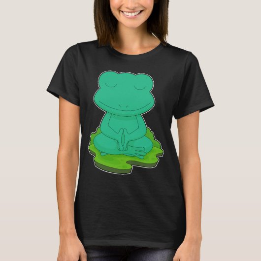 Frog Yoga Fitness Meditatie T-shirt (Voorkant)