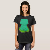 Frog Yoga Fitness Meditatie T-shirt (Voorkant volledig)