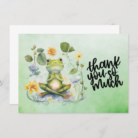 Frog Yoga heel erg bedankt (Voorkant / Achterkant)