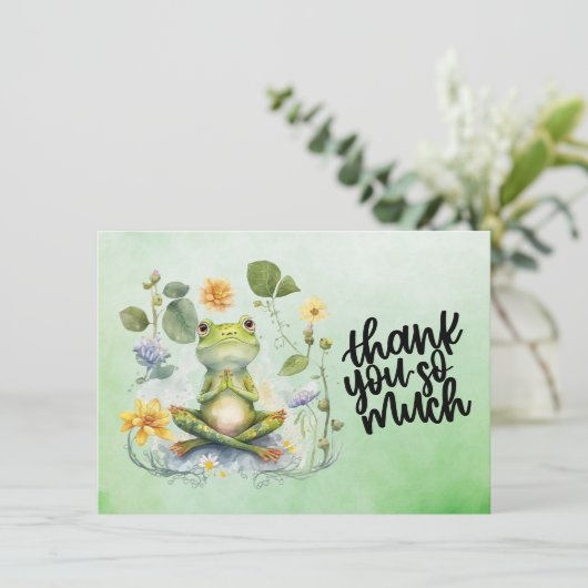 Frog Yoga heel erg bedankt (Staand voorkant)