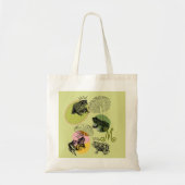 Frogcore en paddenstoelen Lover Aesthetisch monogr Tote Bag (Voorkant)