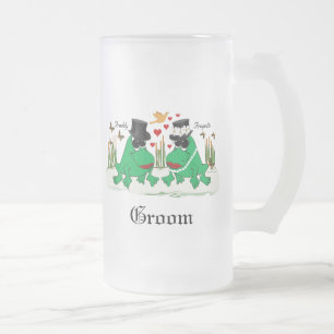 Frogette & Freddy Frog Matglas Bierpul