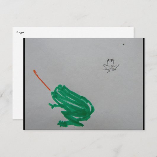 Frogger Briefkaart (Voorkant / Achterkant)