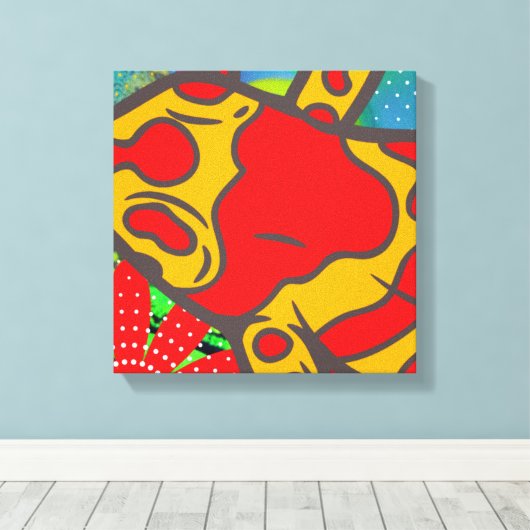 Frogger Canvas Afdruk (Insitu (Houten vloer))